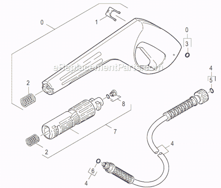 Page E Diagram and Parts List for K289MD-PL-WB K 2.89MD-PL-WB 1.223-725.0 Karcher Pressure Washer