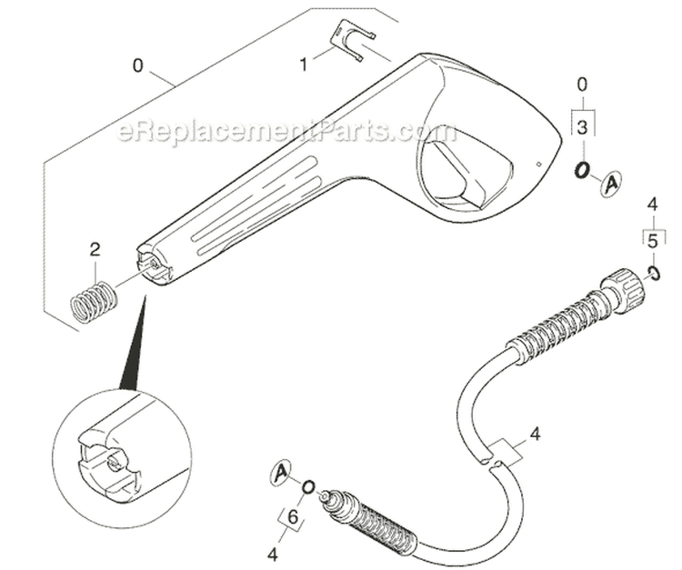 Page E Diagram and Parts List for K290M K 2.90M 1.400-359.0 Karcher Pressure Washer