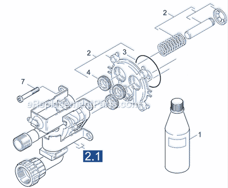 Page C Diagram and Parts List for K260M-PL-WB K 260M-PL-WB 1.415-152.0 Karcher Pressure Washer