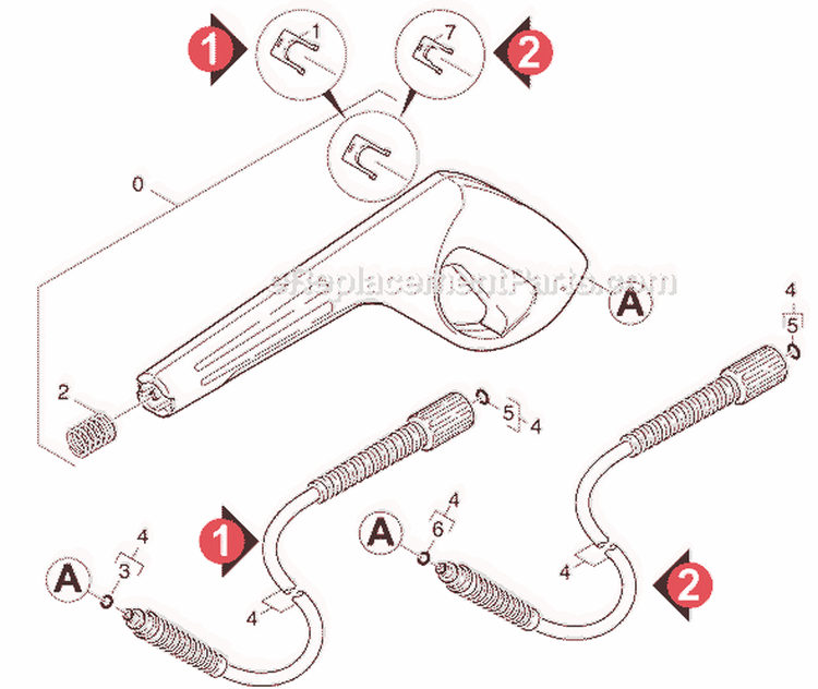 Page F Diagram and Parts List for K260M-VP-PL-WB K 260M-VP-PL-WB 1.415-151.0 Karcher Pressure Washer