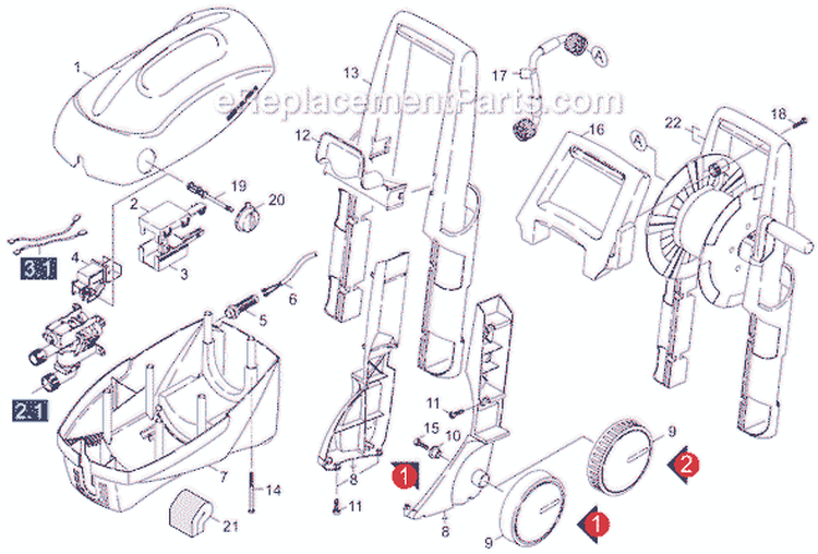 Page A Diagram and Parts List for K260PLUS K 260 Plus 1.415-101.0 Karcher Pressure Washer