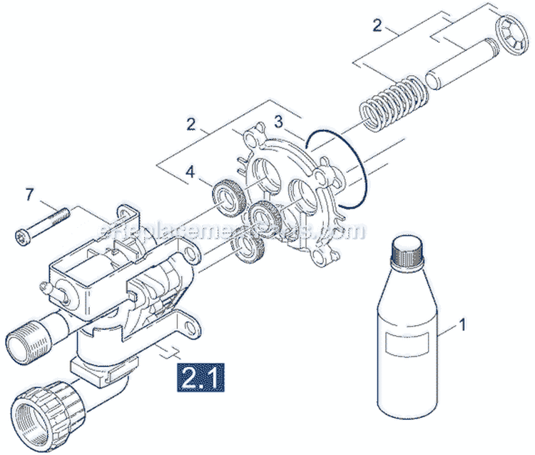 Page D Diagram and Parts List for K2730 K 270 1.227-115.0 Karcher Pressure Washer