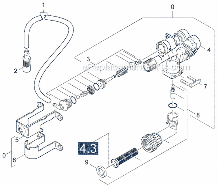 Page C Diagram and Parts List for K270TV K 270 TV 1.227-103.0 Karcher Pressure Washer