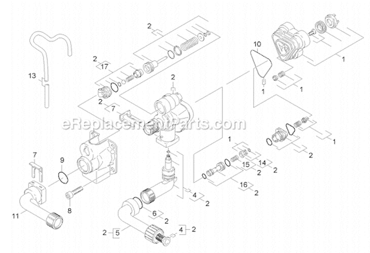 Page B Diagram and Parts List for K349MPLUS K 3.49M PLUS 16017300 Karcher Pressure Washer