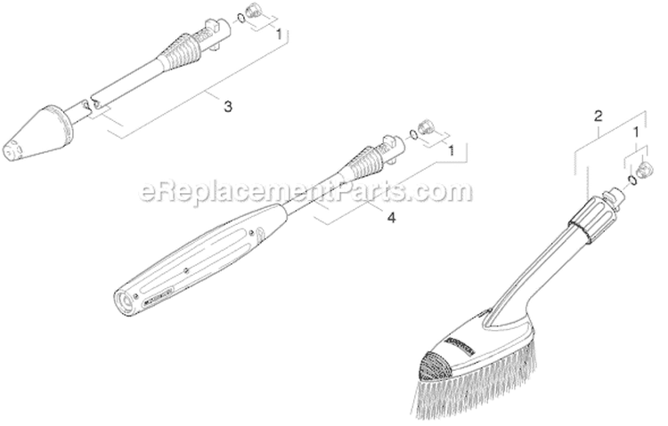 Page G Diagram and Parts List for K367M K 3.67M 16017020 Karcher Pressure Washer