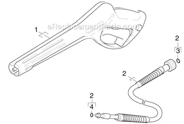 Page E Diagram and Parts List for K368MDPLUS K 3.68MD PLUS 16017420 Karcher Pressure Washer