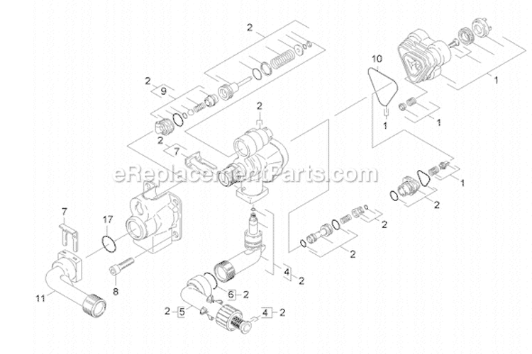 Page B Diagram and Parts List for K369 K 3.69 16017040 Karcher Pressure Washer