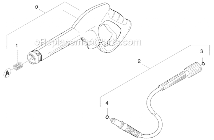 Page F Diagram and Parts List for K369 K 3.69 16017040 Karcher Pressure Washer