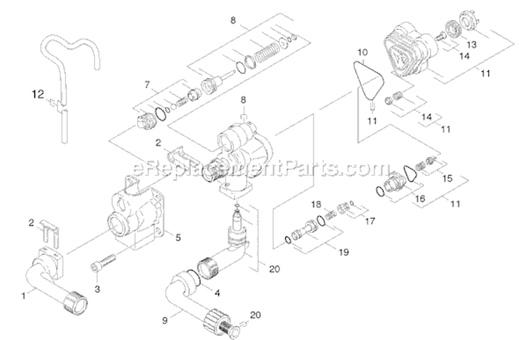 Page B Diagram and Parts List for K391M K 3.91M 16369020 Karcher Pressure Washer