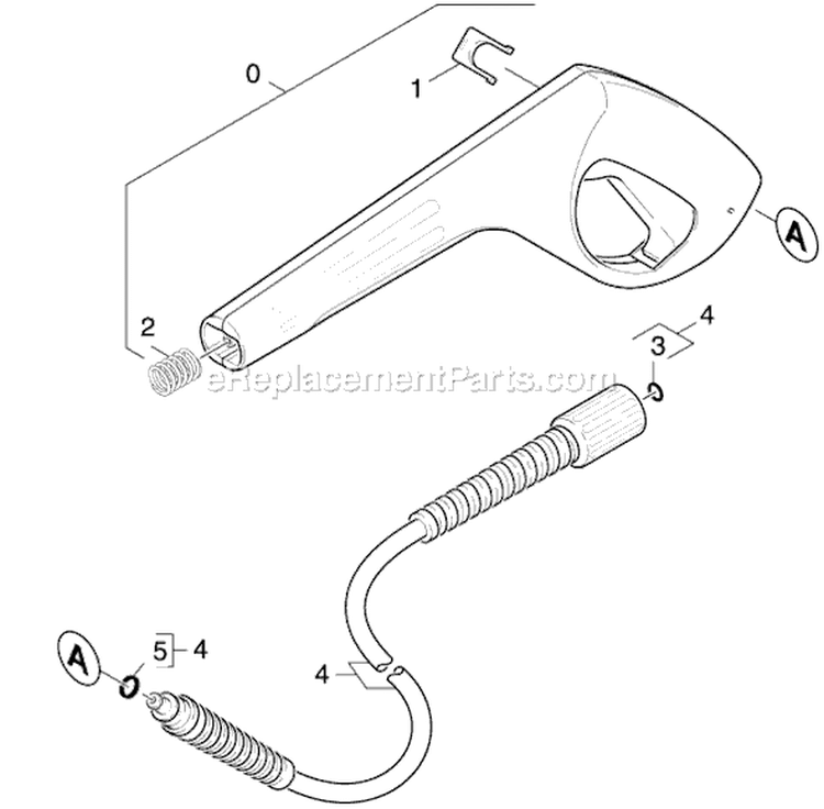 Page E Diagram and Parts List for K391M K 3.91M 16369050 Karcher Pressure Washer