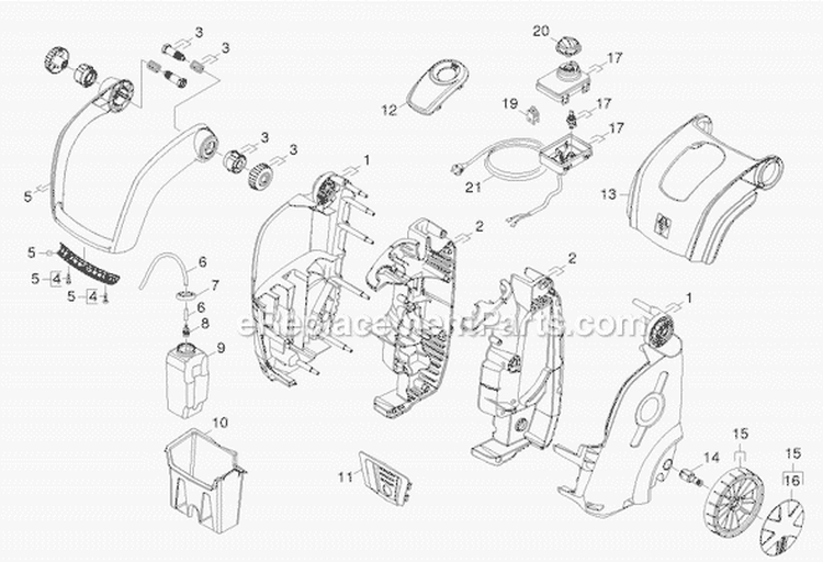 Page A Diagram and Parts List for K396M-PLUS K 3.96M-PLUS 16361070 Karcher Pressure Washer