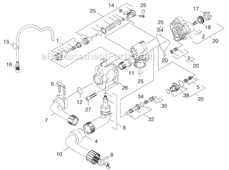 Page B Diagram and Parts List for K397M-PL-WB K 3.97M-PL-WB 1.423-110.0 Karcher Pressure Washer
