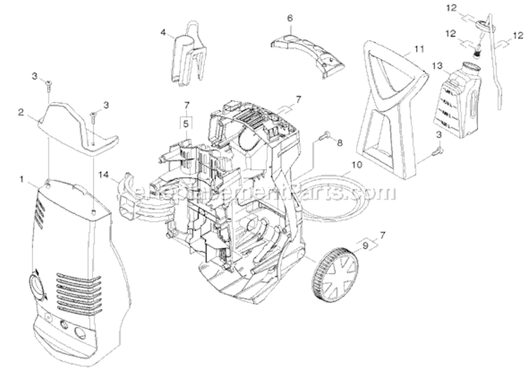 Page A Diagram and Parts List for K398MPLUS-WB K 3.98M PLUS-WB 16366220 Karcher Pressure Washer