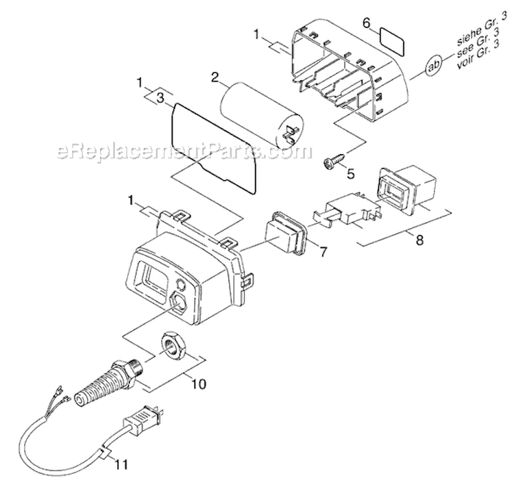 Page G Diagram and Parts List for K310DI K 310 DI 1.994-700.0 Karcher Pressure Washer