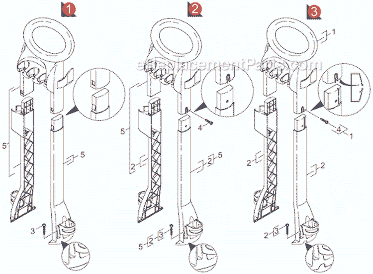 Page B Diagram and Parts List for K320M K 320M 1.141-356.0 Karcher Pressure Washer