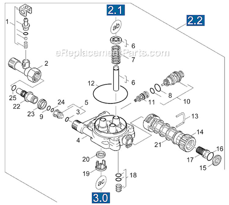 Page C Diagram and Parts List for K3300GS K 3300 GS 1.133-104 Karcher Pressure Washer