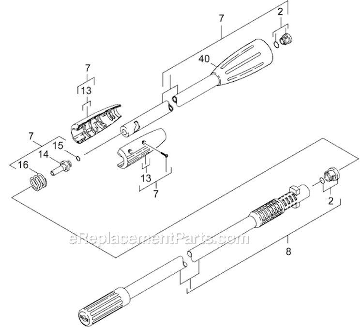 Page G Diagram and Parts List for K3300GS K 3300 GS 1.133-104 Karcher Pressure Washer