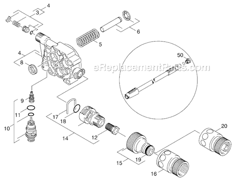 Page C Diagram and Parts List for K330 K 330 1.994-915.0 Karcher Pressure Washer