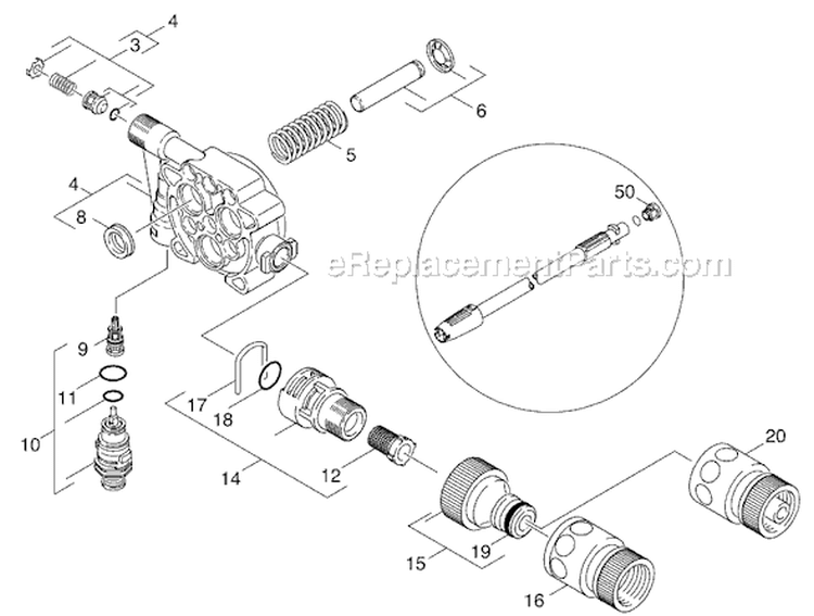 Page D Diagram and Parts List for K330M-PLUS K 330 M-Plus 1.994-960.0 Karcher Pressure Washer