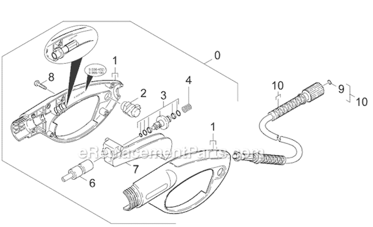 Page F Diagram and Parts List for K360M-PL-WB K 360M-PL-WB 1.141-136.0 Karcher Pressure Washer