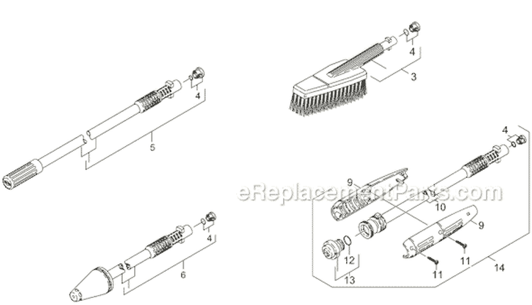 Page H Diagram and Parts List for K360M-PL-WB K 360M-PL-WB 1.141-136.0 Karcher Pressure Washer