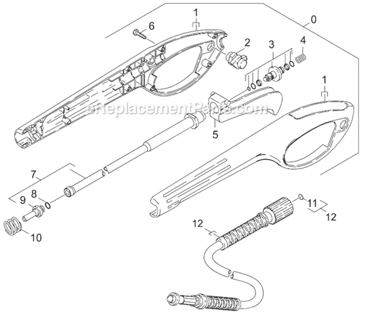Page F Diagram and Parts List for K370 K 370 1.141-256.0 Karcher Pressure Washer