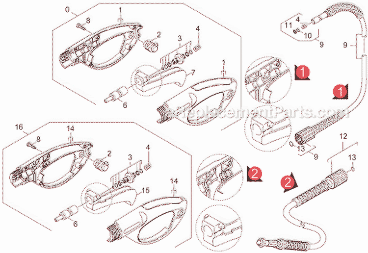 Page G Diagram and Parts List for K390M-PL-WB K 390M-PL-WB 1.141-456.0 Karcher Pressure Washer