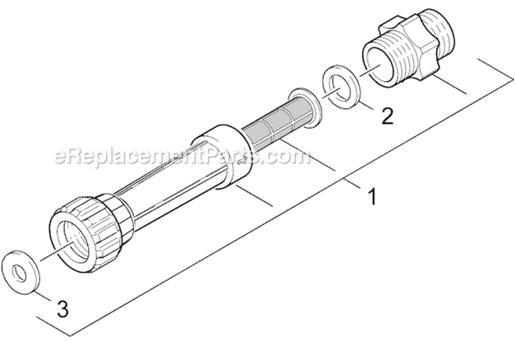 Water Filter Diagram and Parts List for K395M-PLUS K 395 M-Plus 1.141-966.0 Karcher Pressure Washer