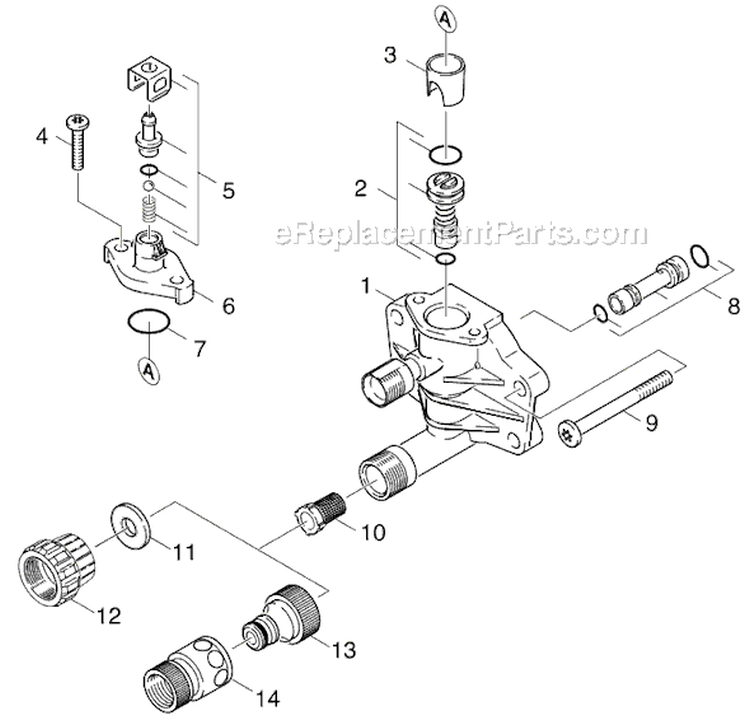 Page B Diagram and Parts List for K410 K 410 1.945-827.0 Karcher Pressure Washer