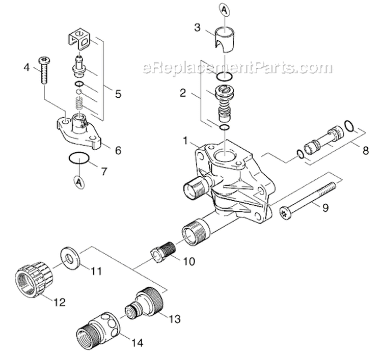 Page B Diagram and Parts List for K430 K 430 1.945-839.0 Karcher Pressure Washer