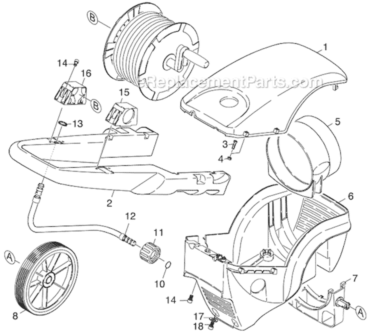Page A Diagram and Parts List for K502MS-PLUS K 502MS-Plus 1.069-936.0 Karcher Pressure Washer