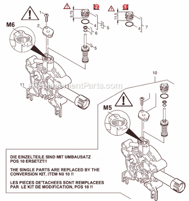 Page C Diagram and Parts List for K502MS-PLUS K 502MS-Plus 1.069-936.0 Karcher Pressure Washer
