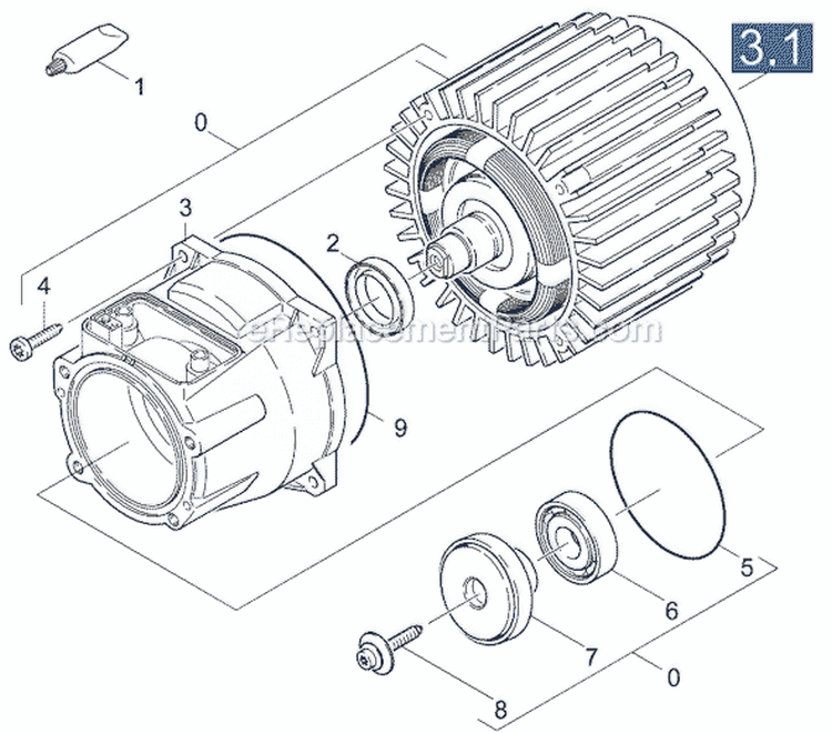 Page H Diagram and Parts List for K502MS-PLUS K 502MS-Plus 1.069-936.0 Karcher Pressure Washer