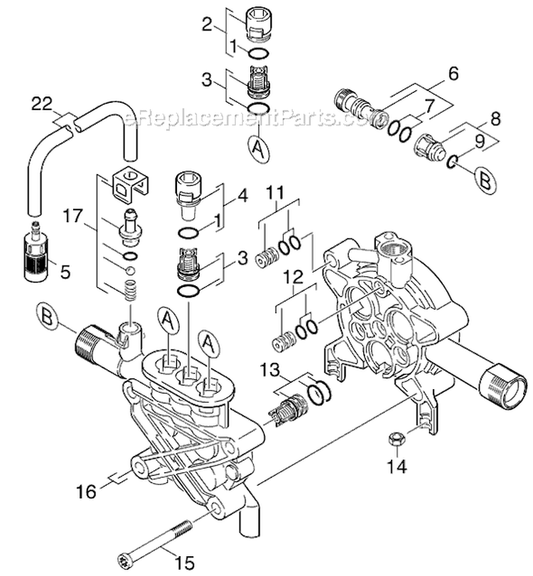 Page D Diagram and Parts List for K520MDI-PLUS K 520M DI-Plus 1.069-700.0 Karcher Pressure Washer