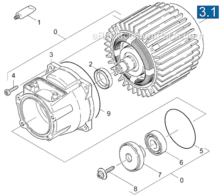 Page H Diagram and Parts List for K520MDI-PLUS K 520M DI-Plus 1.069-700.0 Karcher Pressure Washer