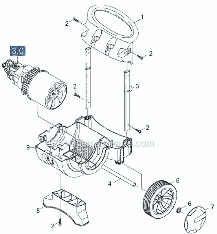 Page B Diagram and Parts List for K550M-PLUS K 550M-Plus 1.274-106.0 Karcher Pressure Washer