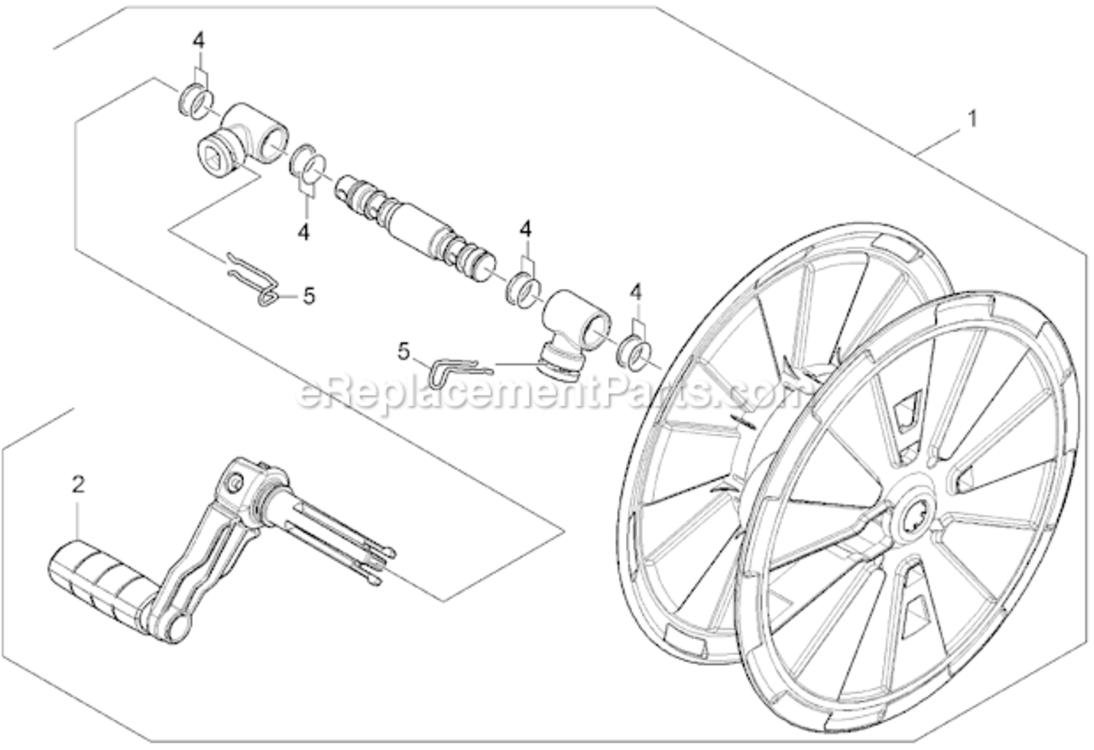 Hose Reel Diagram and Parts List for K568MDPLUS K 5.68 MD Plus 16019100 Karcher Pressure Washer