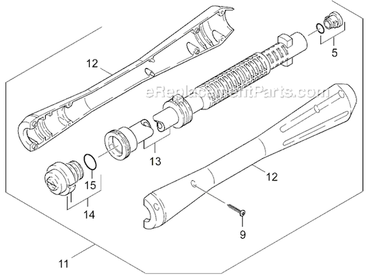 Page K Diagram and Parts List for K5800GH K 5800 GH 1.194-103 Karcher Pressure Washer