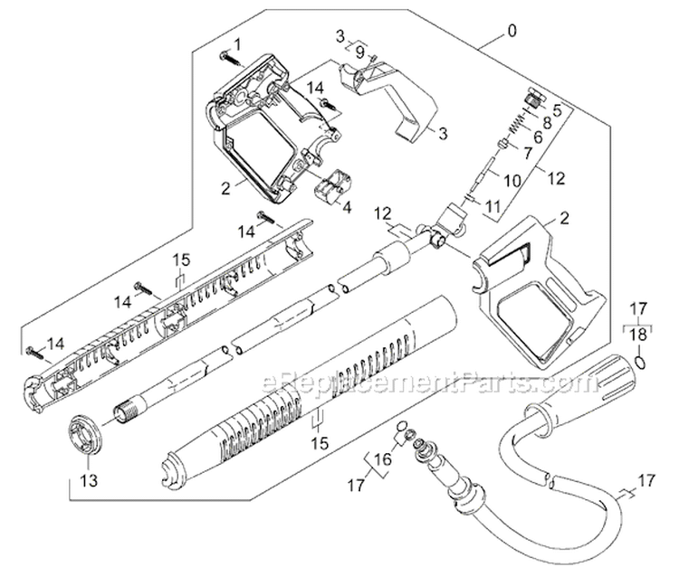 Page H Diagram and Parts List for K5800GH K 5800 GH 1.194-103 Karcher Pressure Washer
