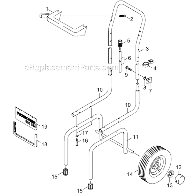 Page A Diagram and Parts List for K588G K 588 G 1.050-906.0 Karcher Pressure Washer