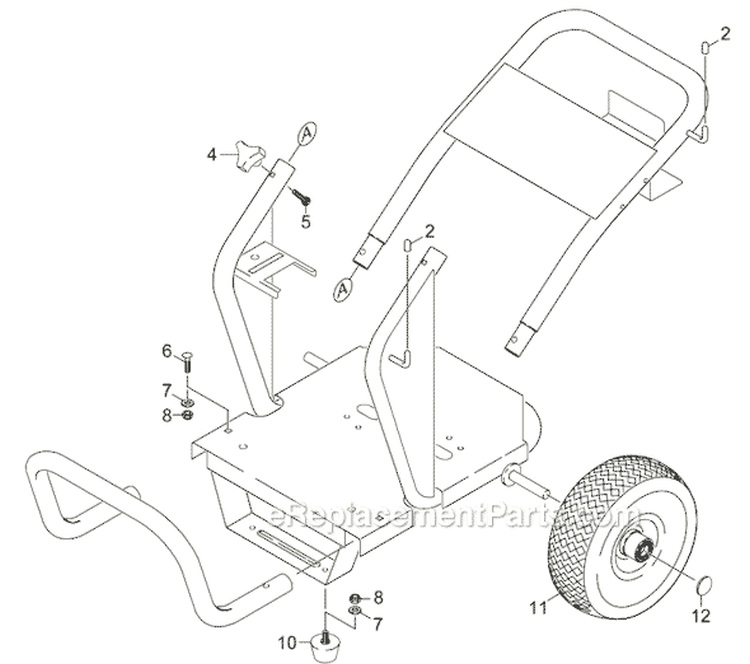 Page B Diagram and Parts List for K6000GH K 6000 GH 1.194-109.0 Karcher Pressure Washer