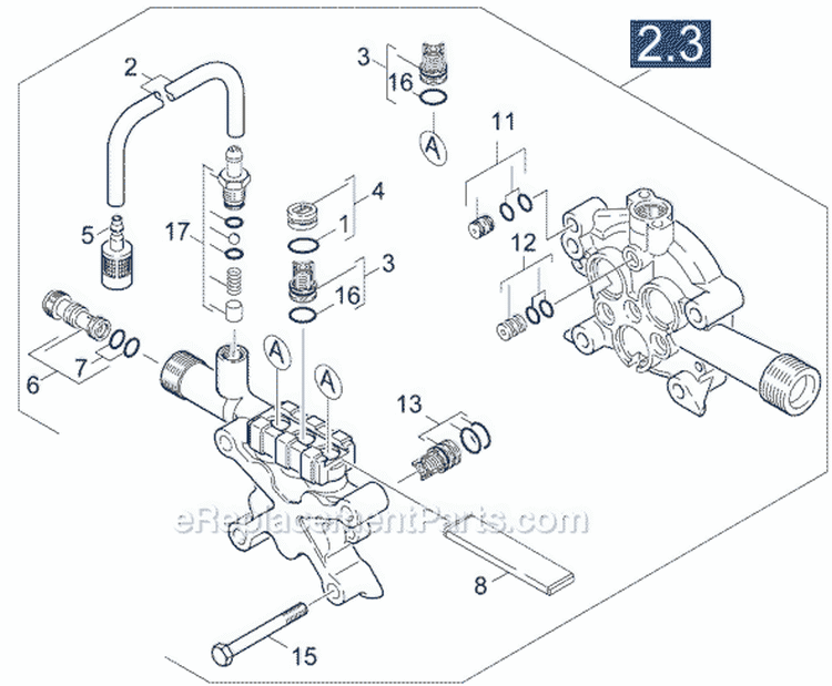 Page C Diagram and Parts List for K6000GH K 6000 GH 1.194-109.0 Karcher Pressure Washer