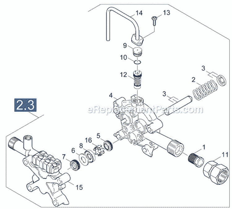 Page D Diagram and Parts List for K6000GH K 6000 GH 1.194-109.0 Karcher Pressure Washer