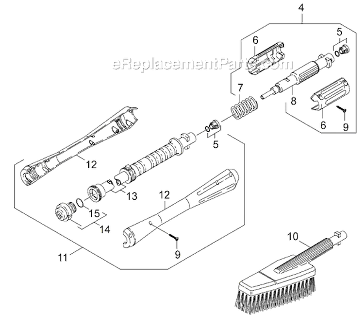 Page J Diagram and Parts List for K620M-DI K 620 M -DI 1.973-670.0 Karcher Pressure Washer