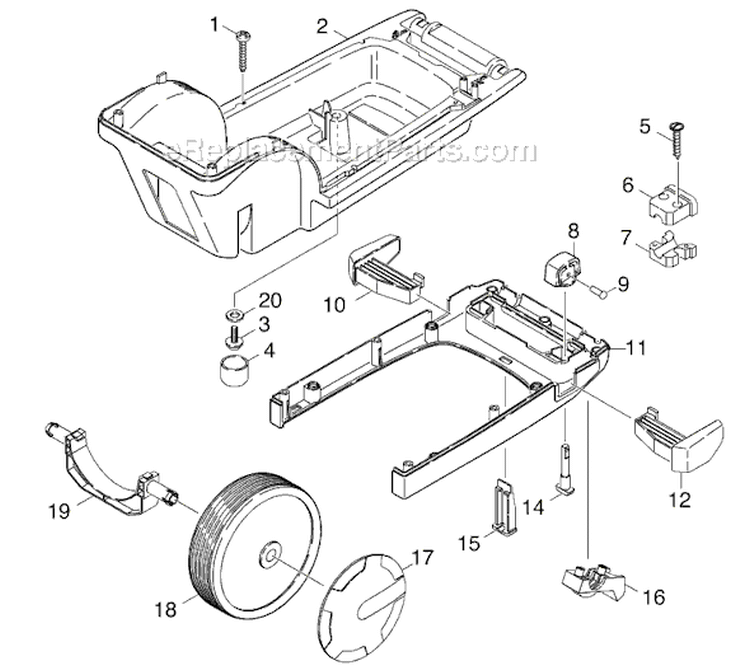 Page B Diagram and Parts List for K620M-DI K 620 M -DI 1.973-670.0 Karcher Pressure Washer