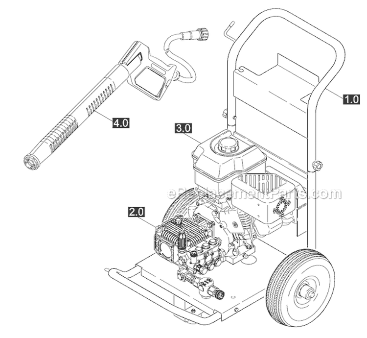 Page I Diagram and Parts List for K7000G K 7000G 1.187-104.0 Karcher Pressure Washer