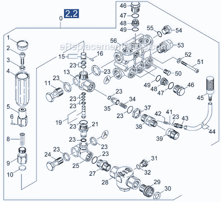 Page B Diagram and Parts List for K8000G K 8000 G 1.187-106.0 Karcher Pressure Washer