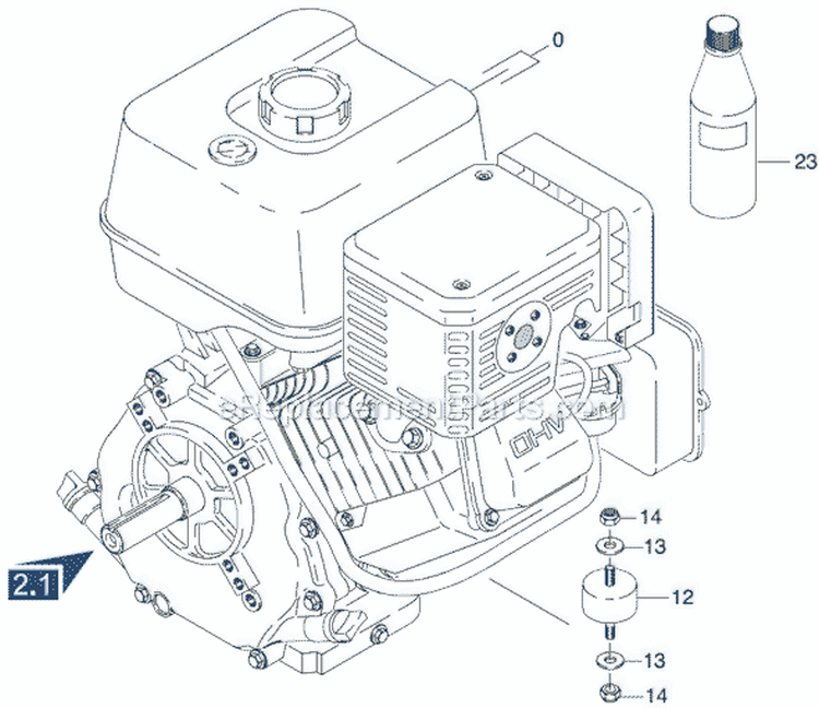 Page D Diagram and Parts List for K8000G K 8000 G 1.187-106.0 Karcher Pressure Washer