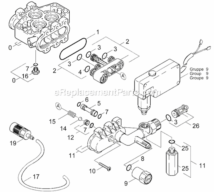 Page D Diagram and Parts List for K855H K 855 H 1.935-701.0 Karcher Pressure Washer
