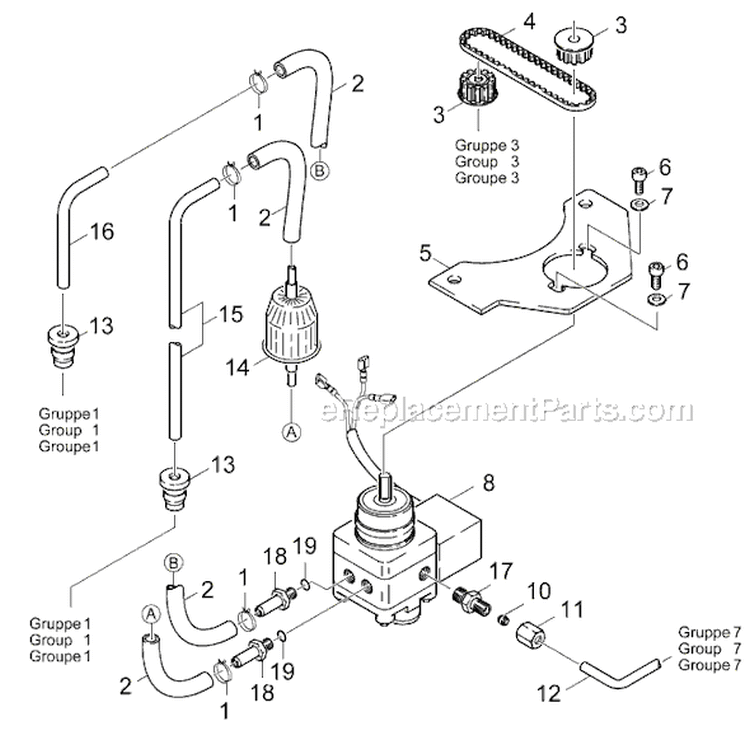 Page G Diagram and Parts List for K855H K 855 H 1.935-701.0 Karcher Pressure Washer